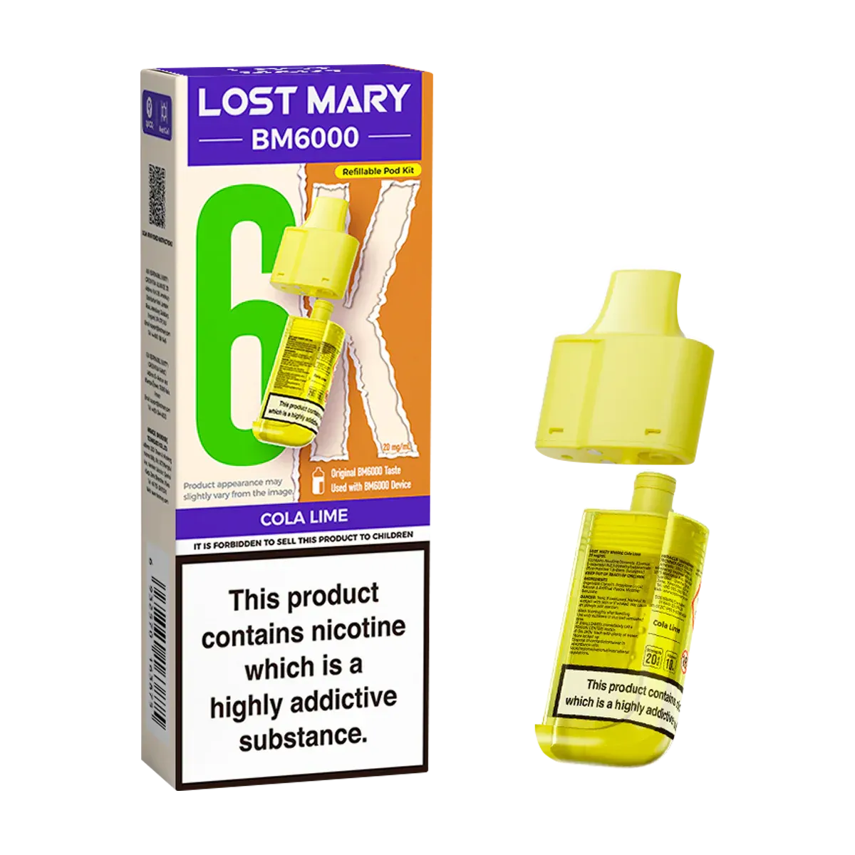 Lost Mary BM6000 New Edition Pods | 5 PACK - Discount Vapes